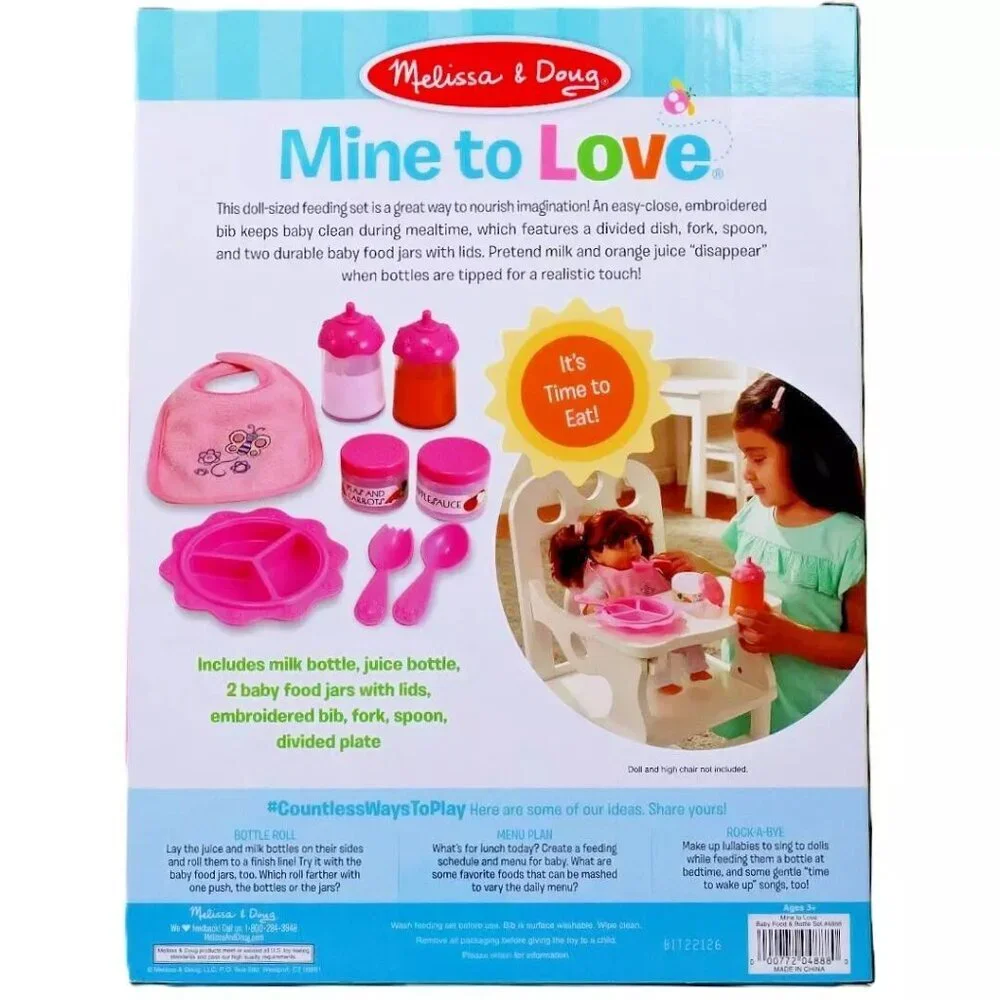 Melissa & Doug Mine to Love Baby Food & Bottle Set with‎ 8 Doll - Sized Pieces